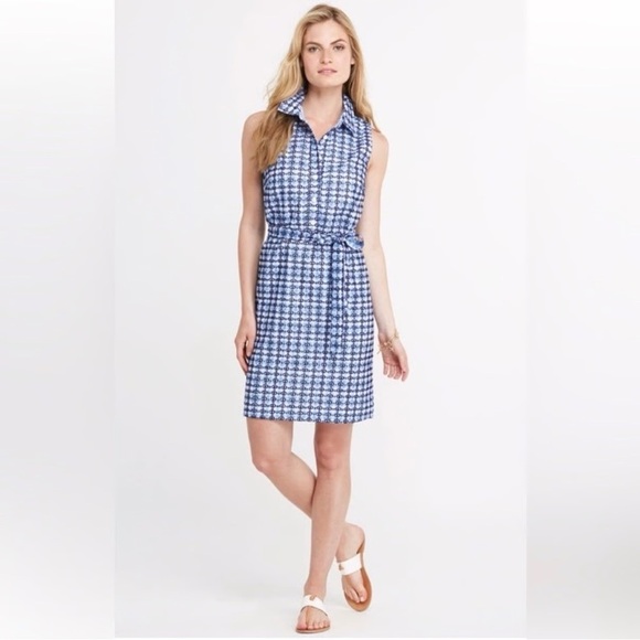 Vineyard Vines Dresses & Skirts - Vineyard Vines Eyelet Gingham Belted Mini Dress